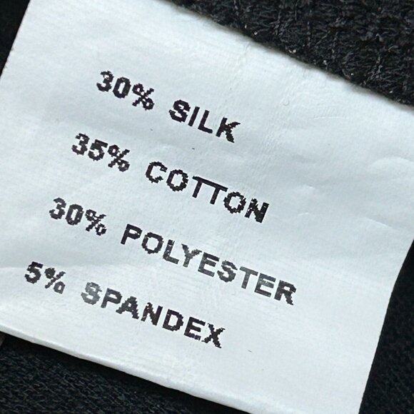 Italian Rossi Roma Womens Floral Lace Ruffle Trim Coat Jacket Black Silk Blend - Picture 8 of 9